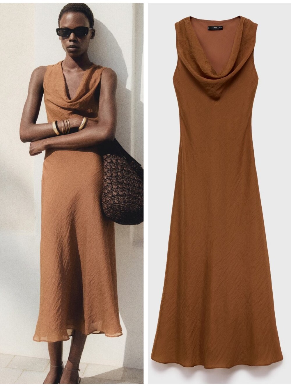MANGO Lyocell Dress